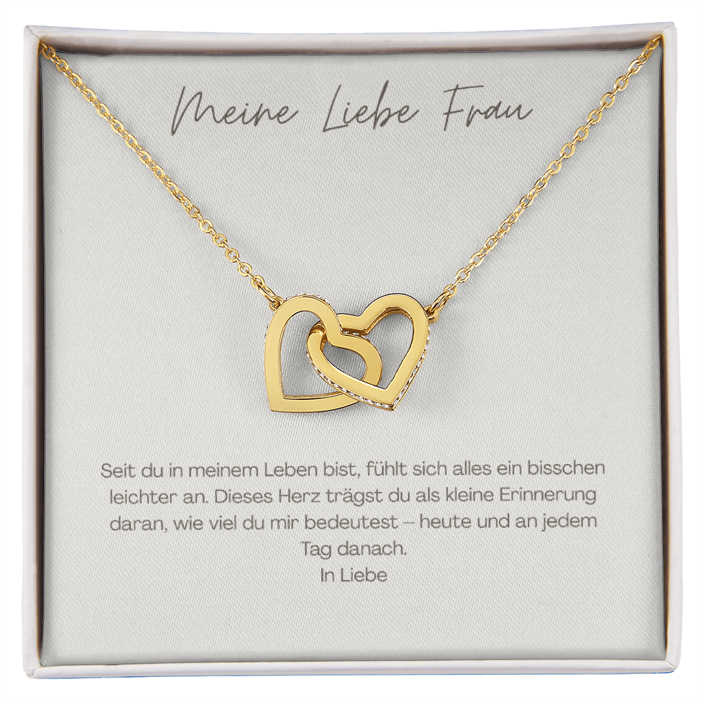 Unzertrennliche Herzen – Geschenk für deine Frau