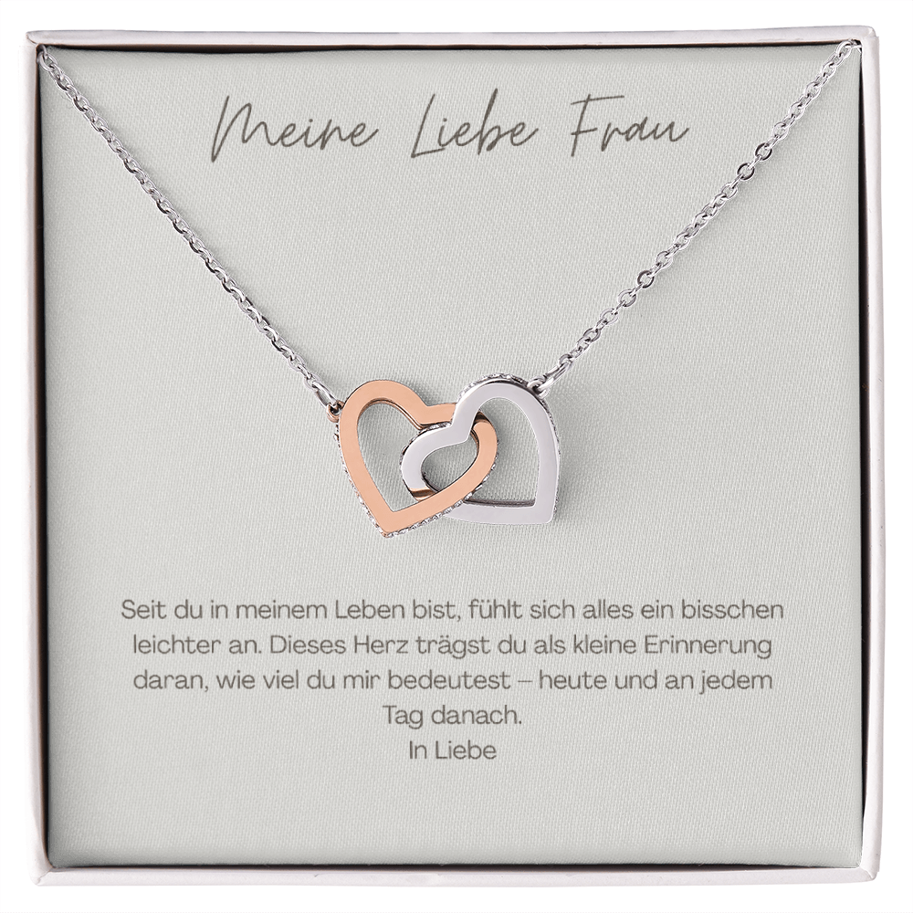 Unzertrennliche Herzen – Geschenk für deine Frau