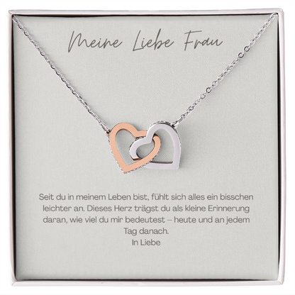 Unzertrennliche Herzen – Geschenk für deine Frau